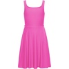 image:imageCRZ YOGA Girls Cloudweight Double Lined Square Neck Casual Dress  Dance Tennis Athletic Pockets Knee Length Sleeveless TeenLight Purple