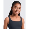 image:imageCRZ YOGA Girls Cloudweight Double Lined Square Neck Casual Dress  Dance Tennis Athletic Pockets Knee Length Sleeveless TeenTrue Navy