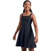image:imageCRZ YOGA Girls Cloudweight Double Lined Square Neck Casual Dress  Dance Tennis Athletic Pockets Knee Length Sleeveless TeenTrue Navy