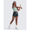 image:imageCRZ YOGA Girls Cloud Jersey Dolphin Casual Sweat Shorts  Lounge Athletic Tennis Soccer Pockets Drawstring Kids TeenTrue Navy