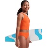 image:imageCRZ YOGA Girls Tankini Set 2 Piece Swimsuit  Beach Sports Bathing Suit High Neck Racerback Padded Kids TeenCoral