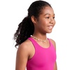 image:imageCRZ YOGA Girls Tankini Set 2 Piece Swimsuit  Beach Sports Bathing Suit High Neck Racerback Padded Kids TeenHibiscus Purple