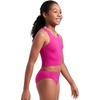 image:imageCRZ YOGA Girls Tankini Set 2 Piece Swimsuit  Beach Sports Bathing Suit High Neck Racerback Padded Kids TeenHibiscus Purple