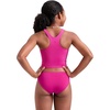 image:imageCRZ YOGA Girls Tankini Set 2 Piece Swimsuit  Beach Sports Bathing Suit High Neck Racerback Padded Kids TeenHibiscus Purple