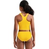 image:imageCRZ YOGA Girls Tankini Set 2 Piece Swimsuit  Beach Sports Bathing Suit High Neck Racerback Padded Kids TeenHigh Visibility Yellow