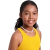 image:imageCRZ YOGA Girls Tankini Set 2 Piece Swimsuit  Beach Sports Bathing Suit High Neck Racerback Padded Kids TeenHigh Visibility Yellow