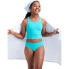 image:imageCRZ YOGA Girls Tankini Set 2 Piece Swimsuit  Beach Sports Bathing Suit High Neck Racerback Padded Kids TeenTurquoise