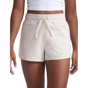 image:imageCRZ YOGA Girls Cloud Jersey Dolphin Casual Sweat Shorts  Lounge Athletic Tennis Soccer Pockets Drawstring Kids TeenMilky White
