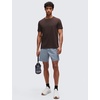 image:imageCRZ YOGA CottonBlend Athletic Shirts for Men  Short Sleeve Moisture Wicking Soft Workout Casual Tee Tops Basic TShirtHot Fudge Brown