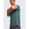 image:imageCRZ YOGA Crewneck Workout Shirts for Men  Quick Dry Running Athletic TShirts Lightweight Basic TopsSmoked Spruce Heather