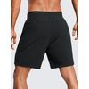 image:imageCRZ YOGA Mens 2 in 1 Running Shorts 7  Lined Workout Quick Dry Lightweight for Sports Athletic with PocketsBlack