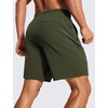 image:imageCRZ YOGA Mens 2 in 1 Running Shorts 7  Lined Workout Quick Dry Lightweight for Sports Athletic with PocketsDark Olive