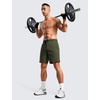 image:imageCRZ YOGA Mens 2 in 1 Running Shorts 7  Lined Workout Quick Dry Lightweight for Sports Athletic with PocketsDark Olive