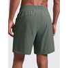 image:imageCRZ YOGA Mens 2 in 1 Running Shorts 7  Lined Workout Quick Dry Lightweight for Sports Athletic with PocketsGrey Sage