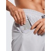 image:imageCRZ YOGA Mens 2 in 1 Running Shorts 7  Lined Workout Quick Dry Lightweight for Sports Athletic with PocketsGull Gray