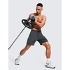 image:imageCRZ YOGA Mens 2 in 1 Running Shorts 7  Lined Workout Quick Dry Lightweight for Sports Athletic with PocketsInk Gray