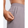 image:imageCRZ YOGA Mens 2 in 1 Running Shorts 7  Lined Workout Quick Dry Lightweight for Sports Athletic with PocketsLunar Rock