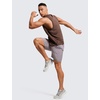 image:imageCRZ YOGA Mens 2 in 1 Running Shorts 7  Lined Workout Quick Dry Lightweight for Sports Athletic with PocketsLunar Rock