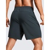 image:imageCRZ YOGA Mens 2 in 1 Running Shorts 7  Lined Workout Quick Dry Lightweight for Sports Athletic with PocketsMelanite