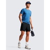 image:imageCRZ YOGA Mens Lightweight Workout Shorts 7  Quick Dry for Gym Athletic Workout with Zipper PocketBlack