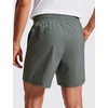 image:imageCRZ YOGA Mens Lightweight Workout Shorts 7  Quick Dry for Gym Athletic Workout with Zipper PocketGrey Sage