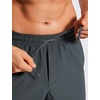 image:imageCRZ YOGA Mens Lightweight Workout Shorts 7  Quick Dry for Gym Athletic Workout with Zipper PocketMelanite