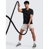 image:imageCRZ YOGA MicroMesh Workout Shirts for Men  Lightweight Breathable TShirts Running Athletic Training Short Sleeve TopsBlack