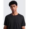 image:imageCRZ YOGA MicroMesh Workout Shirts for Men  Lightweight Breathable TShirts Running Athletic Training Short Sleeve TopsBlack