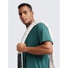 image:imageCRZ YOGA MicroMesh Workout Shirts for Men  Lightweight Breathable TShirts Running Athletic Training Short Sleeve TopsForest Green