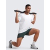 image:imageCRZ YOGA MicroMesh Workout Shirts for Men  Lightweight Breathable TShirts Running Athletic Training Short Sleeve TopsWhite