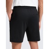 image:imageCRZ YOGA Performance Shorts for Men 7  Knit Stretch Breathable SweatWicking Workout Athletic Gym Casual with PocketsBlack
