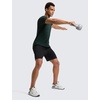 image:imageCRZ YOGA Performance Shorts for Men 7  Knit Stretch Breathable SweatWicking Workout Athletic Gym Casual with PocketsBlack