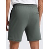 image:imageCRZ YOGA Performance Shorts for Men 7  Knit Stretch Breathable SweatWicking Workout Athletic Gym Casual with PocketsGrey Sage
