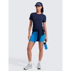 image:imageCRZ YOGA Quick Dry Workout Tops for Women Hip Length  Athletic Running Gym Yoga Short Sleeve Shirts Crewneck Basic TeesClub Blue