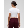image:imageCRZ YOGA Softembrace Crewneck Crop Tops for Women  Casual Going Out Soft Short Sleeve Shirts Basic Fitted Baby TeesWhite