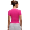 image:imageCRZ YOGA Softembrace High Neck Tops for Women  Soft Casual Going Out Shirts Crewneck Tight Basic Short Sleeve TShirtGranita Pink