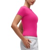 image:imageCRZ YOGA Softembrace High Neck Tops for Women  Soft Casual Going Out Shirts Crewneck Tight Basic Short Sleeve TShirtGranita Pink