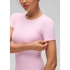 image:imageCRZ YOGA Softembrace High Neck Tops for Women  Soft Casual Going Out Shirts Crewneck Tight Basic Short Sleeve TShirtPink Peony