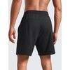 image:imageLightweight Water Resistant Shorts 7 with Zip PocketsBlack