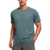 image:imageCRZ YOGA Crewneck Workout Shirts for Men  Quick Dry Running Athletic TShirts Lightweight Basic TopsSmoked Spruce Heather