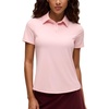 image:imageCRZ YOGA Golf Polo Shirts Short Sleeve for Women UPF 50  Sun Protection Tennis Athletic Collared Tops Lightweight Quick DryStrawberry Pink