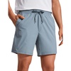 image:imageCRZ YOGA Mens Lightweight Workout Shorts 7  Quick Dry for Gym Athletic Workout with Zipper PocketBelgian Blue