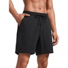 image:imageLightweight Water Resistant Shorts 7 with Zip PocketsBlack