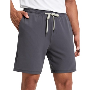 image:imageCRZ YOGA Performance Shorts for Men 7  Knit Stretch Breathable SweatWicking Workout Athletic Gym Casual with PocketsDark Carbon