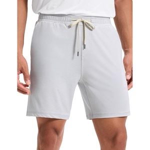 image:imageCRZ YOGA Performance Shorts for Men 7  Knit Stretch Breathable SweatWicking Workout Athletic Gym Casual with PocketsLight Grey Heather