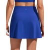 image:imageCRZ YOGA A Line Swim Skirt for Women  High Waisted Side Slit Bathing Suit Bikini BottomsWaves Blue