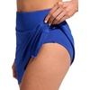image:imageCRZ YOGA A Line Swim Skirt for Women  High Waisted Side Slit Bathing Suit Bikini BottomsWaves Blue