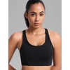 image:imageCRZ YOGA Butterbreeze Racerback Sports Bras for Women Training Medium Impact Padded U Neck Crop Gym TopsBlack