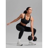 image:imageCRZ YOGA Butterbreeze Racerback Sports Bras for Women Training Medium Impact Padded U Neck Crop Gym TopsBlack