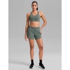 image:imageCRZ YOGA Butterbreeze Racerback Sports Bras for Women Training Medium Impact Padded U Neck Crop Gym TopsGrey Sage